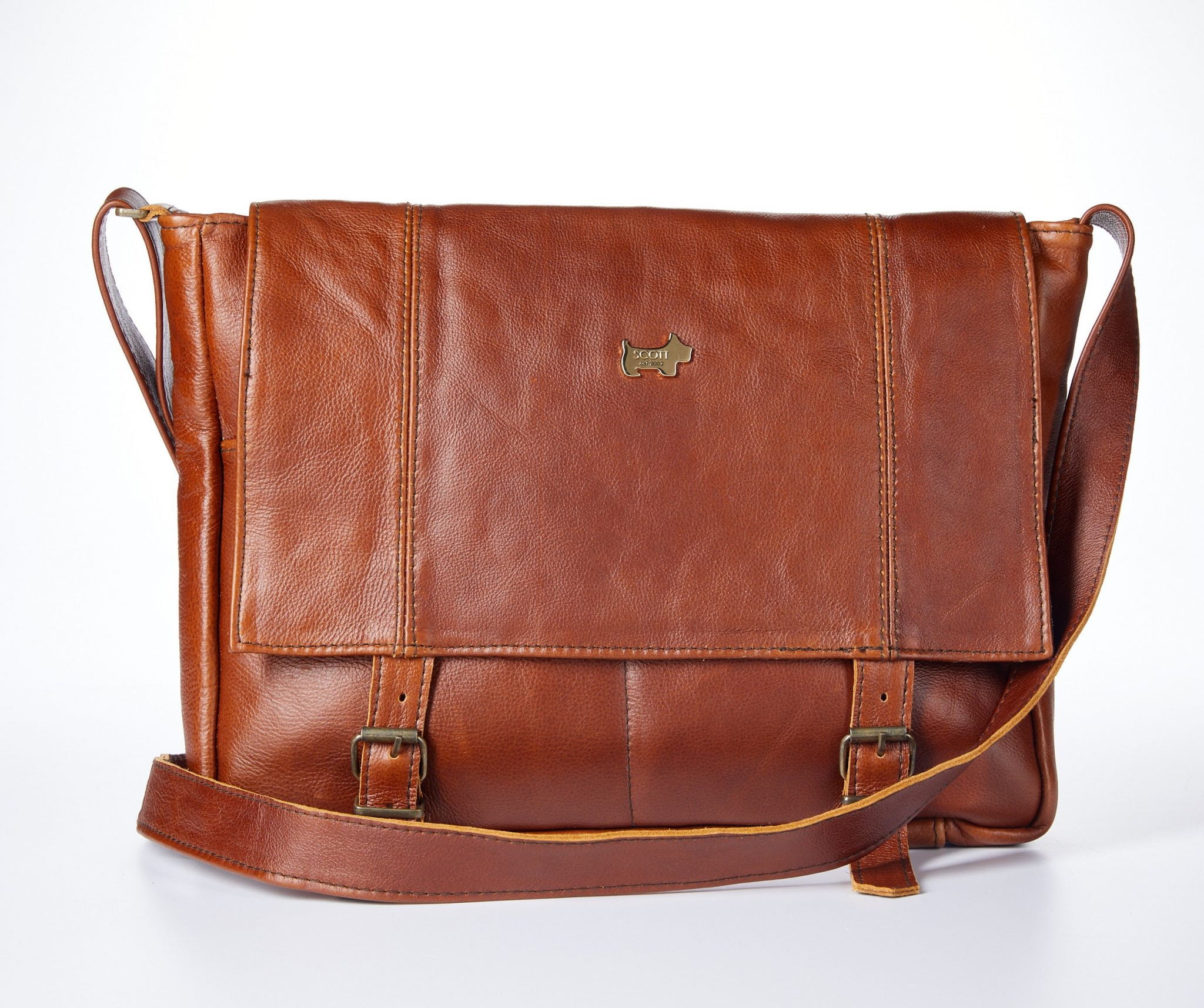 The Rocco laptop/messenger bag – tan – L12 | The Scotty Bag Co.