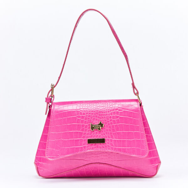 Aseza croc skin clutch